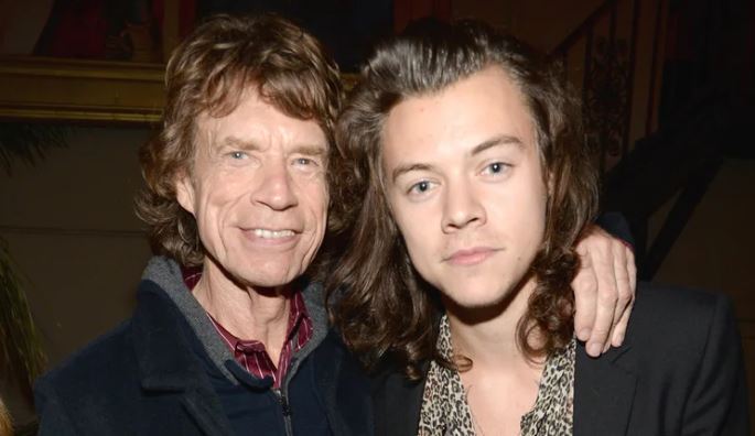 Mick Jagger con Harry Styles